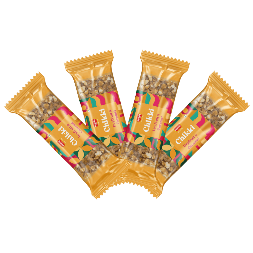 Dryfruit & Caramel Chikki Pack of 4