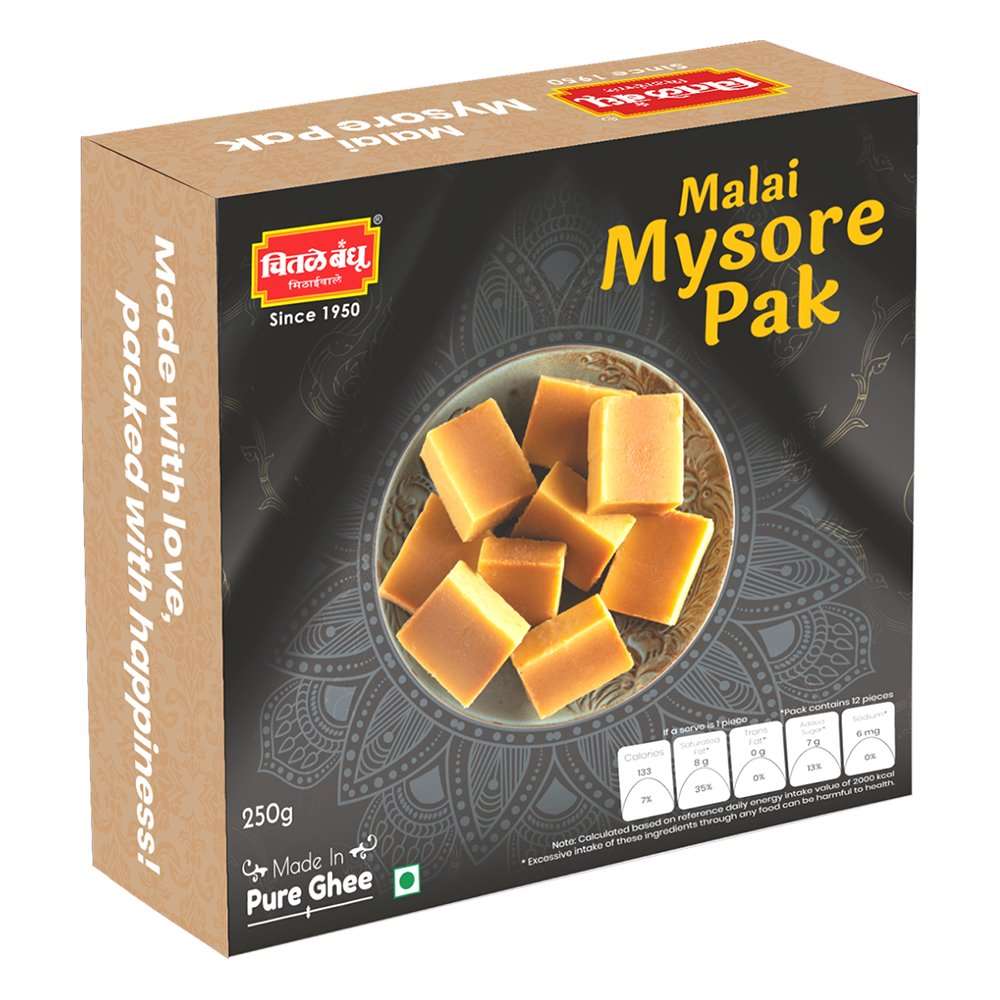Malai Mysore Pak Sweets Chitale Bandhu Mithaiwale