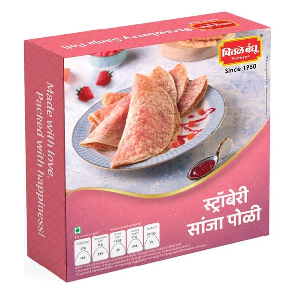 Strawberry Sanja Poli Sweets Chitale Bandhu Mithaiwale 